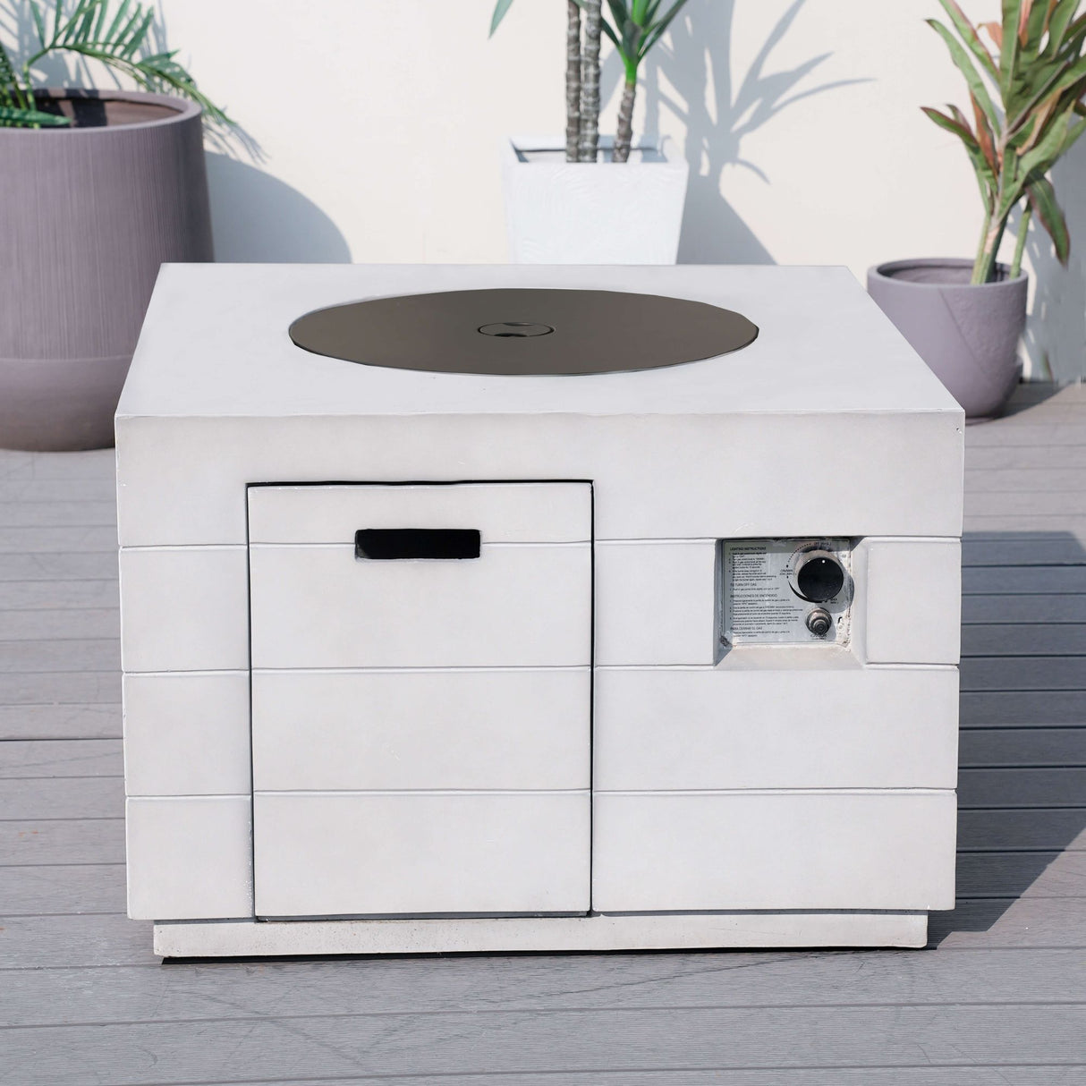 Venetian Square Fire Pit Table
