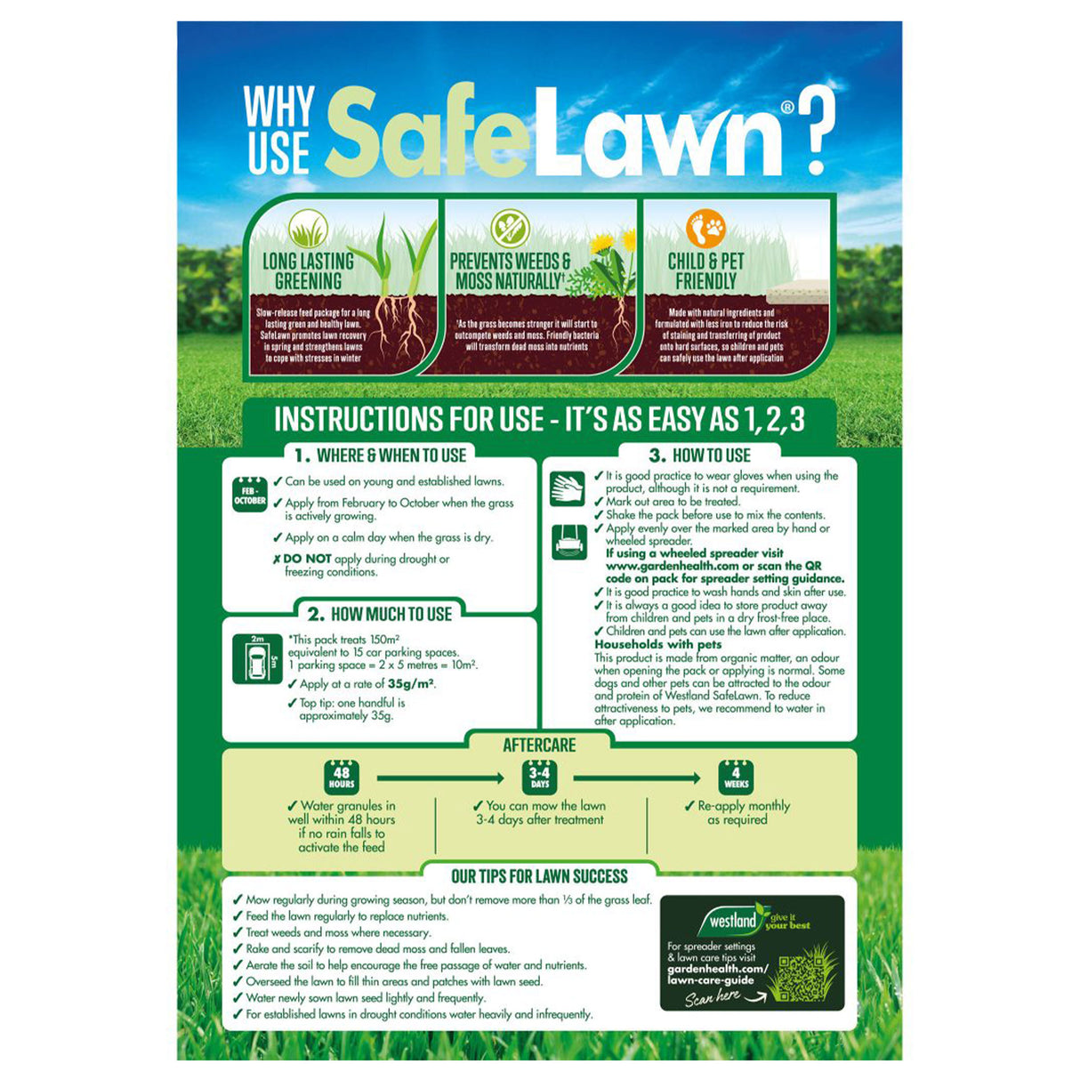 Westland SafeLawn Natural 80m2