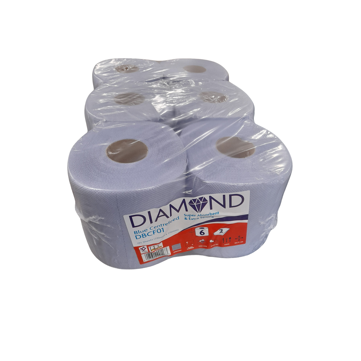 Diamond Blue Roll 6 pack
