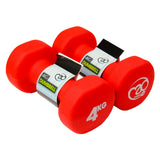 Fitness-Mad Neoprene Dumbbells 4kg