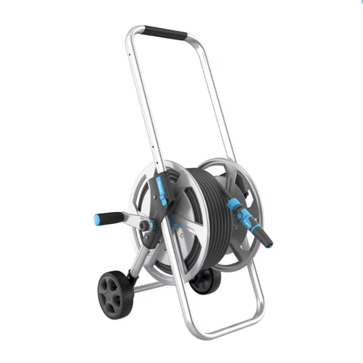 Flopro Metal Heavy Duty Hose Cart Set with 50m hose