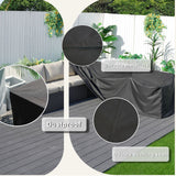 L Shaped Corner Patio Set Cover - Medium - 215cm X 85cm