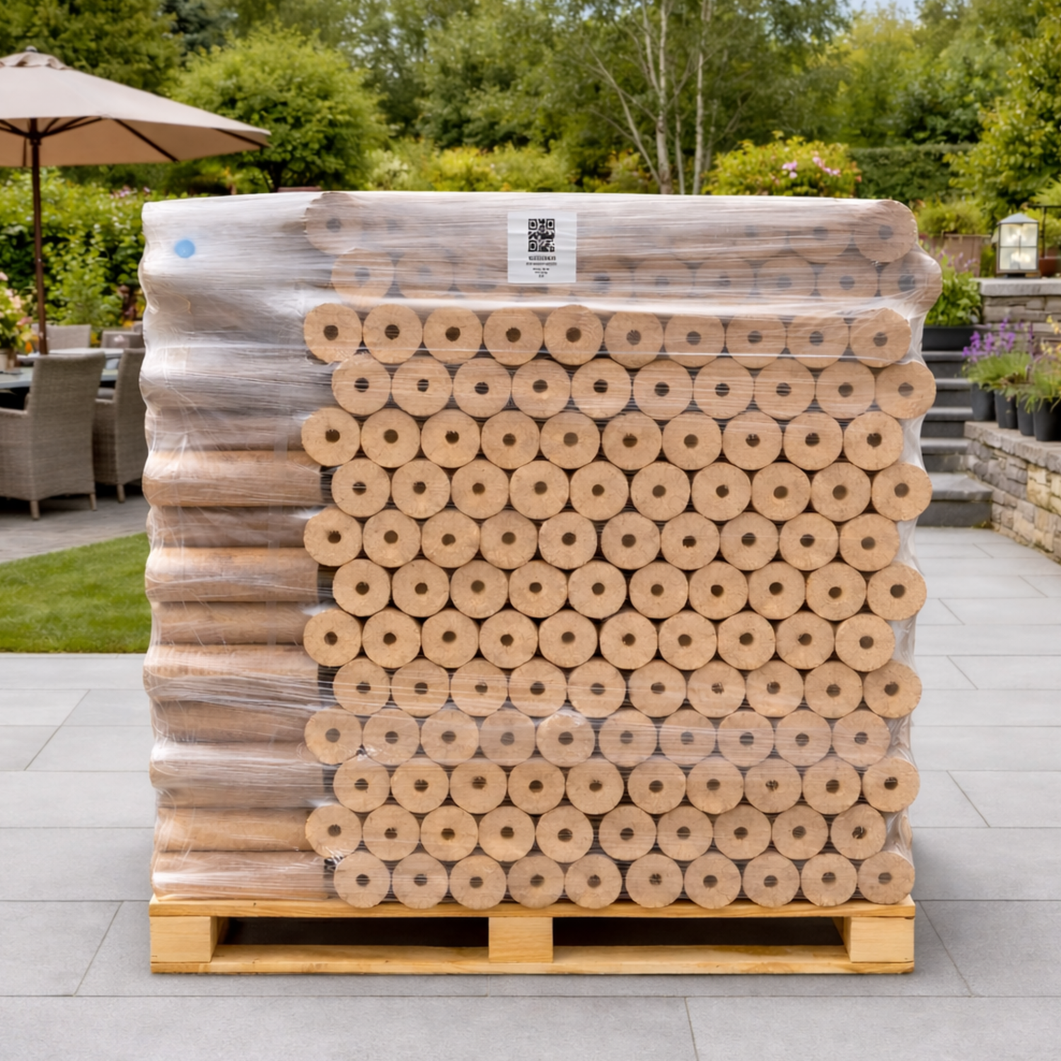 Lovely Logs Nestro Hardwood Birch Briquettes - 96 Pack - 960kg