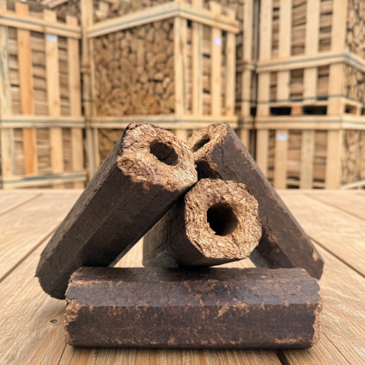 Lovely Logs Pini Kay Oak Hardwood Briquettes  -  48 Packs - 480kg