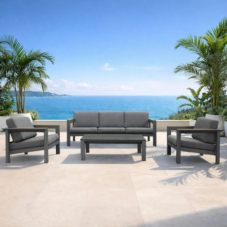 Arve 5 Seater Aluminium Outdoor Sofa Set