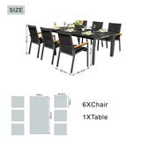 Mimo Arve 6 Seater Aluminium Outdoor Dining Set