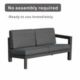 Mimo Arve 5 SEATER MODULAR ALUMINIUM OUTDOOR CORNER SOFA SET WITH COFFEE TABLE