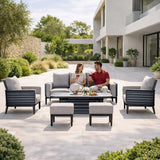 Mimo Aurel 7 Seater Aluminium Outdoor Sofa Set