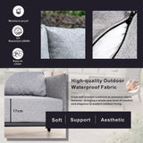 Mimo Aurel 7 Seater Aluminium Outdoor Sofa Set