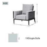 Mimo Aurel 7 Seater Aluminium Outdoor Sofa Set