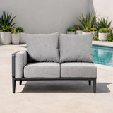 Mimo Aurel 9 Seater Aluminium Modular L Shaped Outdoor Corner Sofa Set