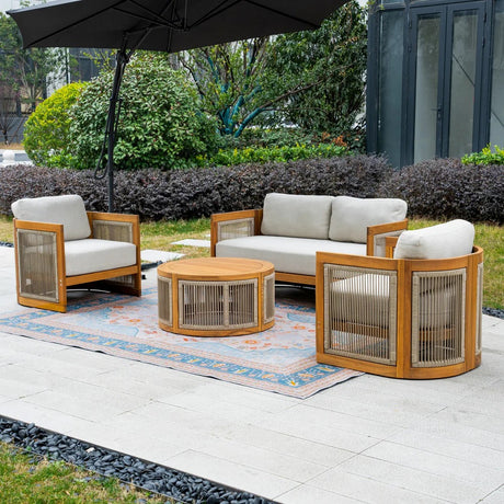 Caven 4 Seater Lounge Set With Armchairs