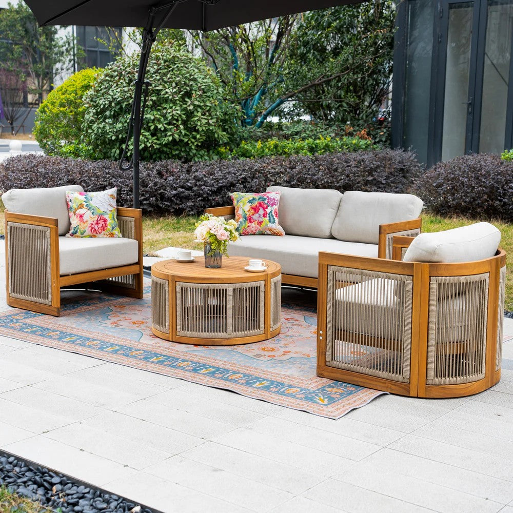 Mimo Caven 4 Seater Lounge Set With Armchairs