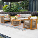 Mimo Caven 4 Seater Lounge Set With Armchairs
