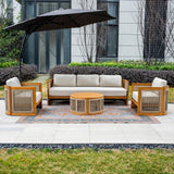 Mimo Caven 5 Seater Lounge Set With Armchairs