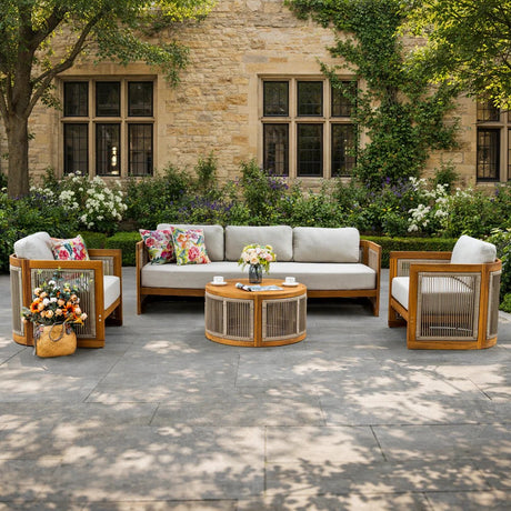 Caven 5 Seater Lounge Set With Armchairs