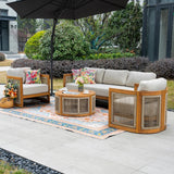 Mimo Caven 5 Seater Lounge Set With Armchairs