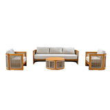 Mimo Caven 5 Seater Lounge Set With Armchairs