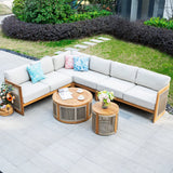Mimo Caven 6 Piece Modular Outdoor Lounge Set