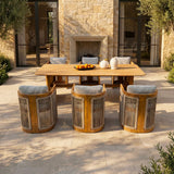 Mimo Caven Solid Wood Outdoor Dining Set 2.2m Table