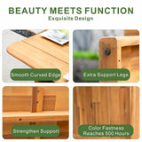 Mimo Caven Solid Wood Outdoor Dining Set 2.2m Table