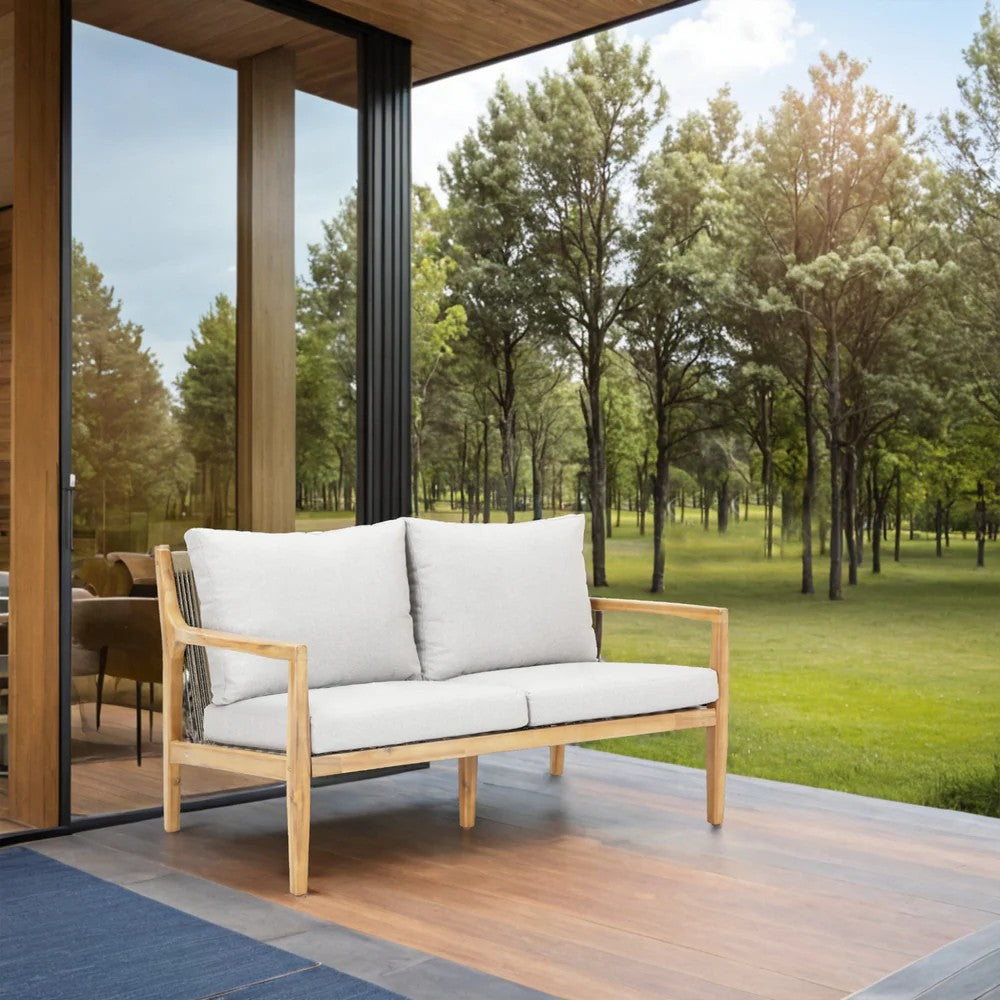 Mimo Solara 4 Seater Wood Outdoor Sofa Set 4 Piece
