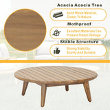 Mimo Solara 4 Seater Wood Outdoor Sofa Set 4 Piece
