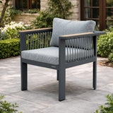 Mimo Talara 7 Piece Outdoor Dining Fire pit Set