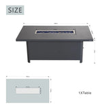 Mimo Talara 7 Piece Outdoor Dining Fire pit Set