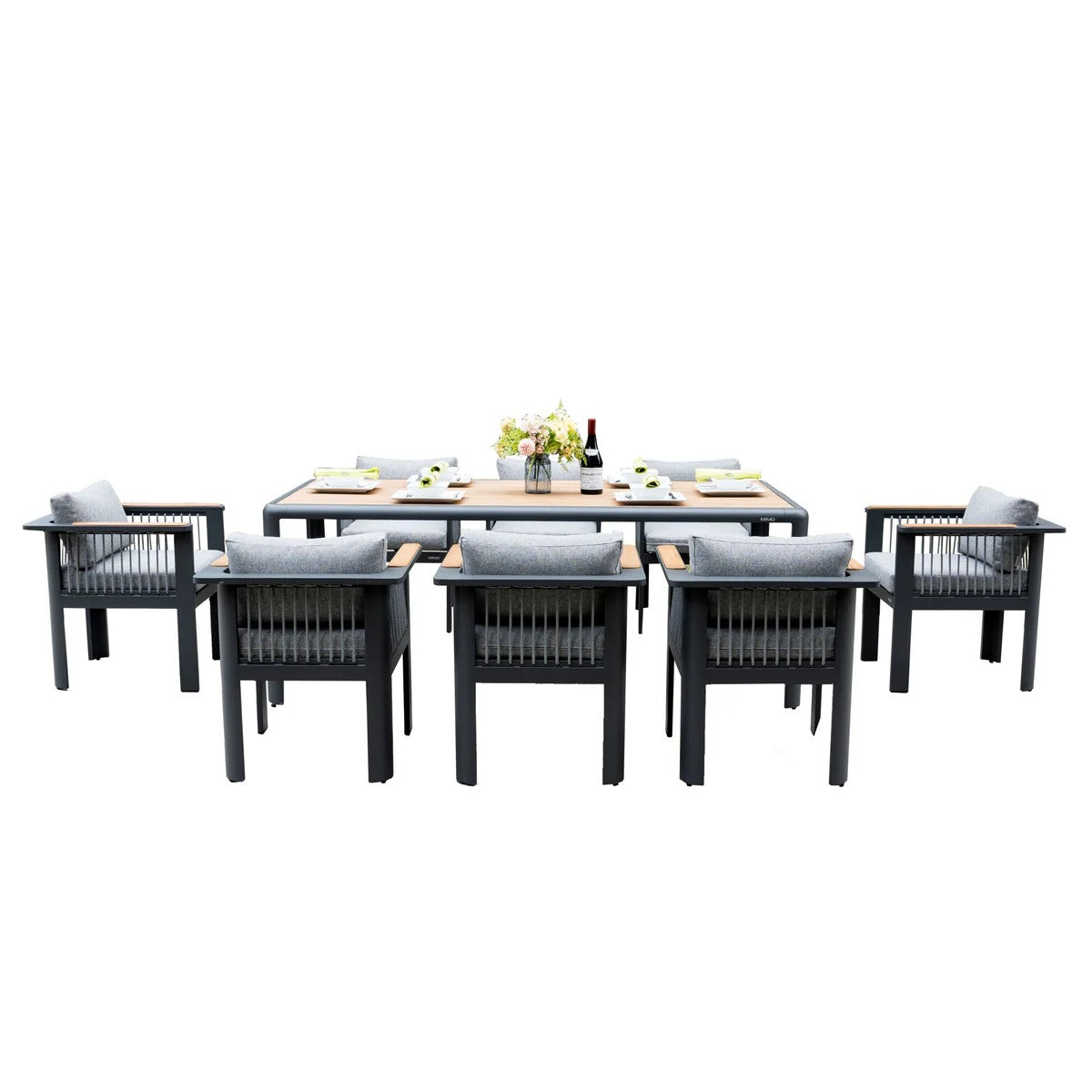 Mimo Talara 8 Seater Aluminium Outdoor dining Set