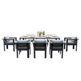 Mimo Talara 8 Seater Aluminium Outdoor dining Set