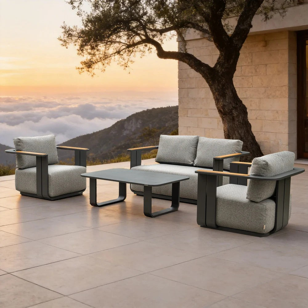 Mimo Varel 2 Seat Sofa Set With Talara Table