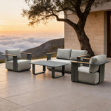 Mimo Varel 2 Seat Sofa Set With Talara Table
