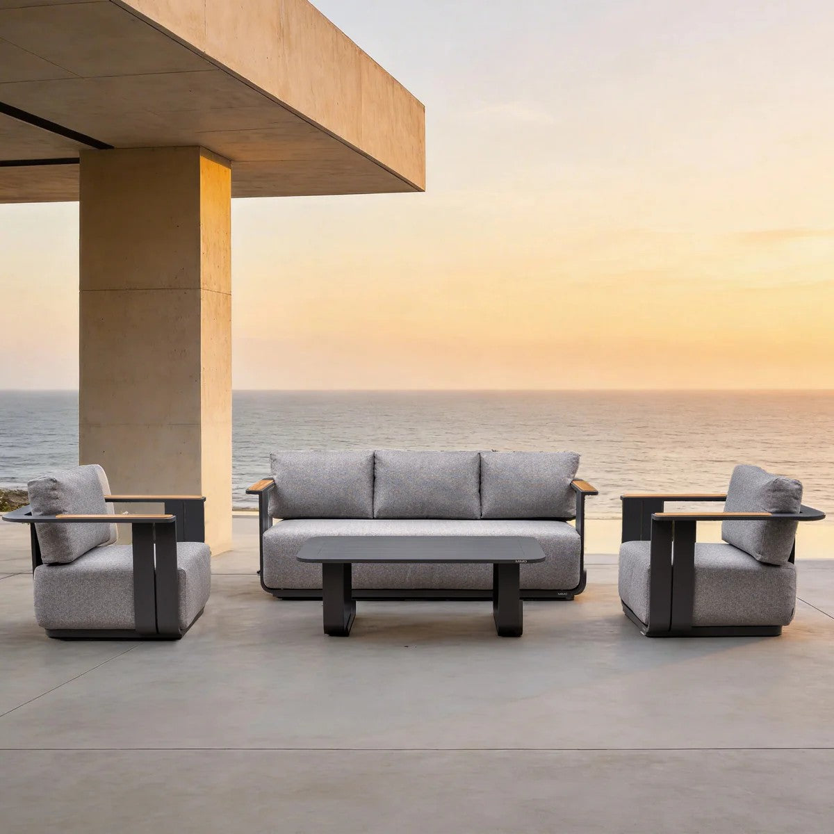 Mimo Varel 4 Piece Sofa Set With Talara Coffee Table