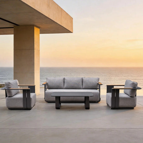 Varel 4 Piece Sofa Set With Talara Coffee Table