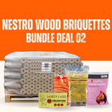 Lovely Logs Nestro Hardwood Birch Briquettes Bundle Deal 2