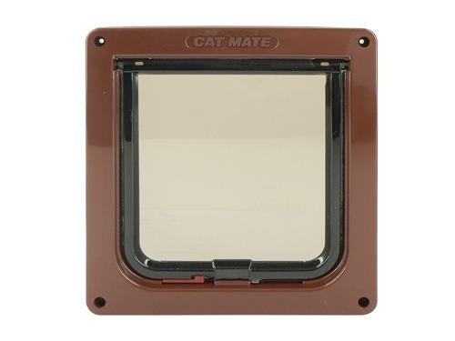 Petmate Lockable Cat Flap Brown