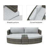 Rattan Outdoor Daybed With Coffee Table