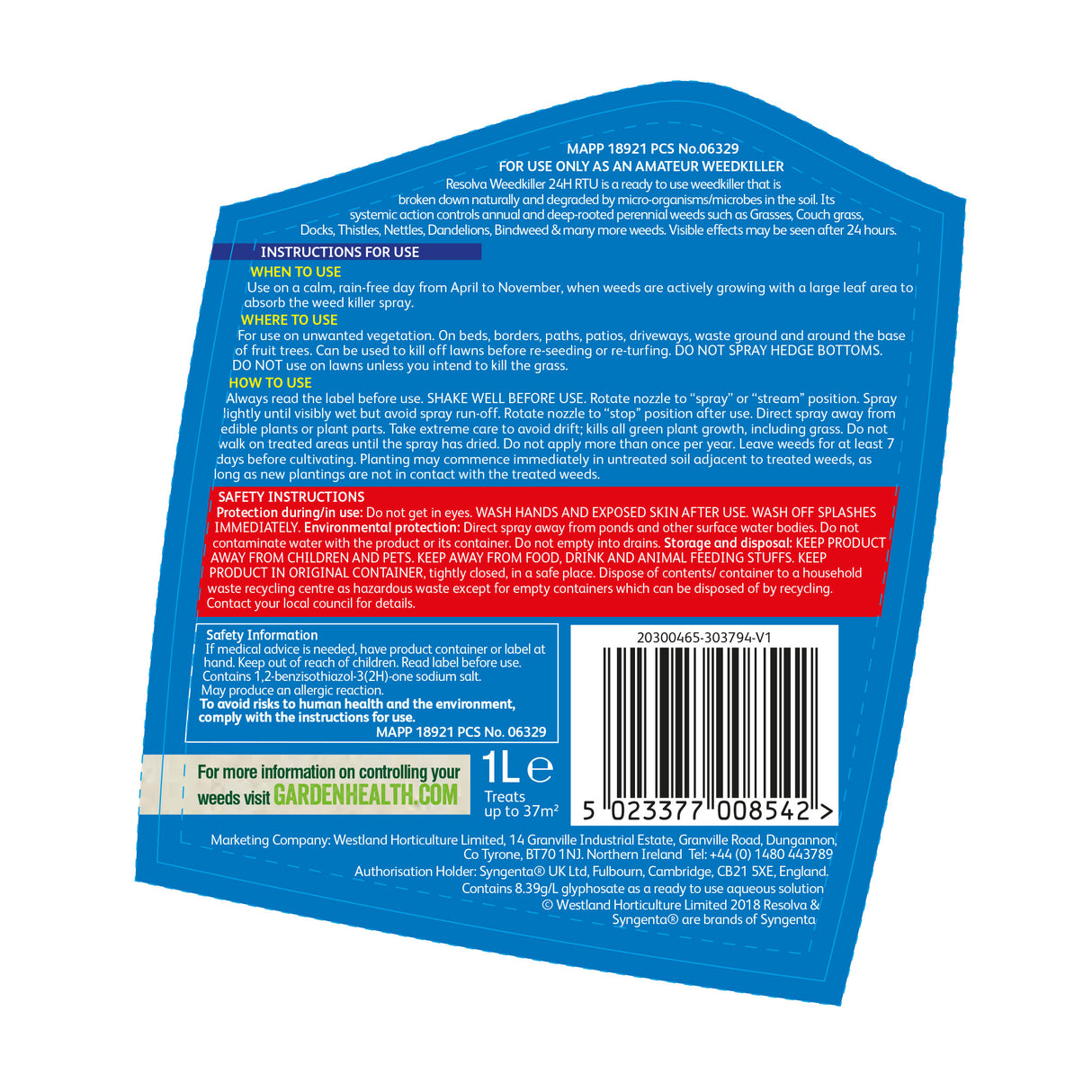 Resolva 24 hour weedkiller - ready to use