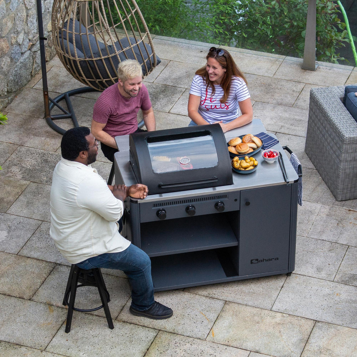 Sahara ARKE 3 Burner Gas BBQ