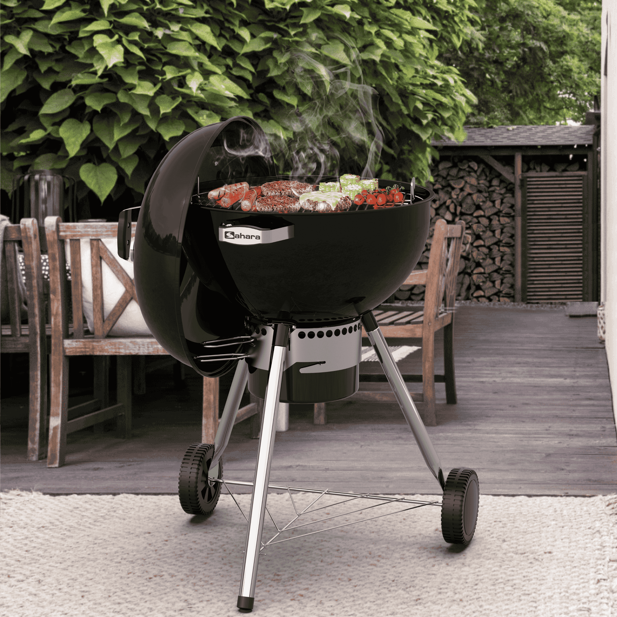 Sahara Kettle BBQ Charcoal 55cm