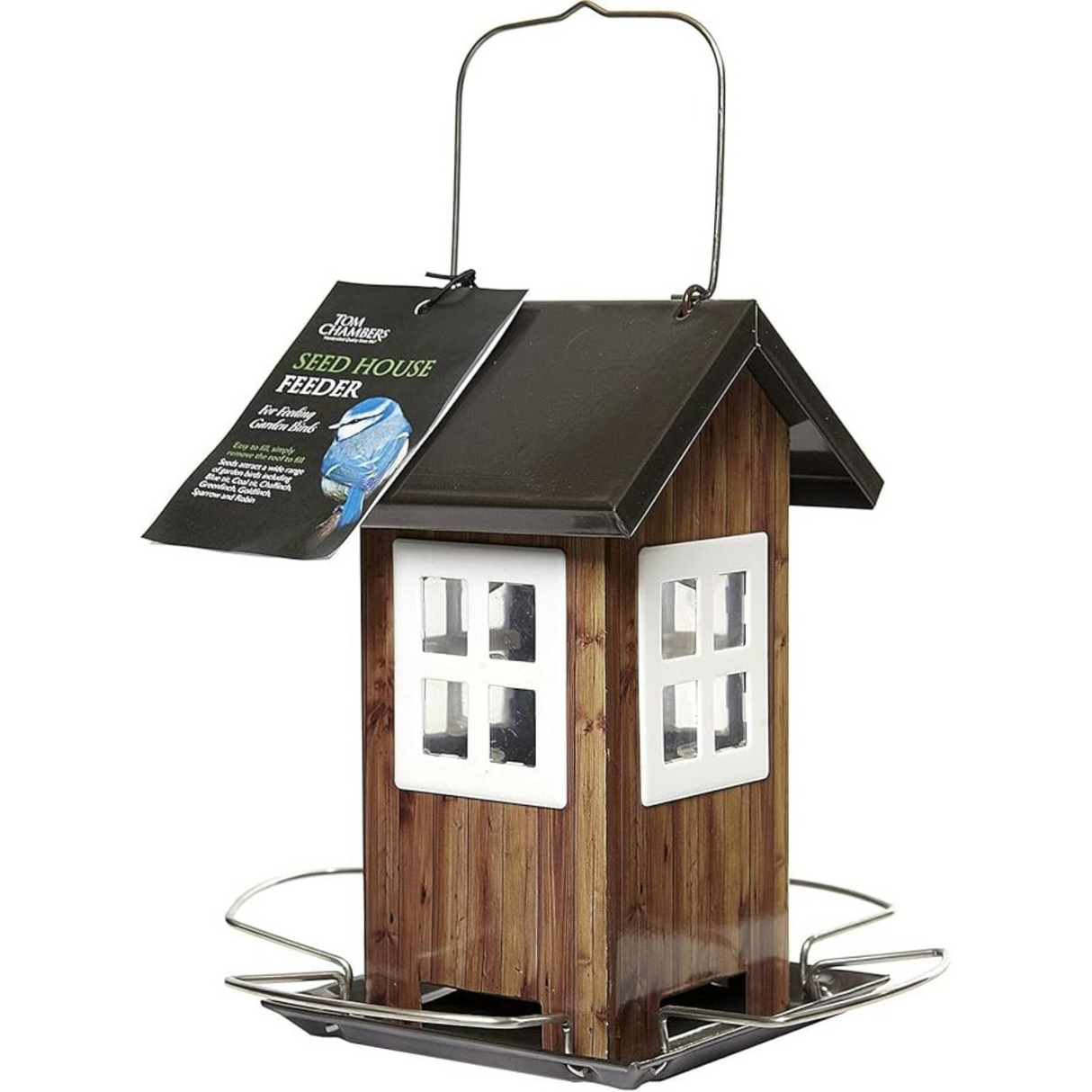 Tom Chambers Brown Seed House Bird Feeder