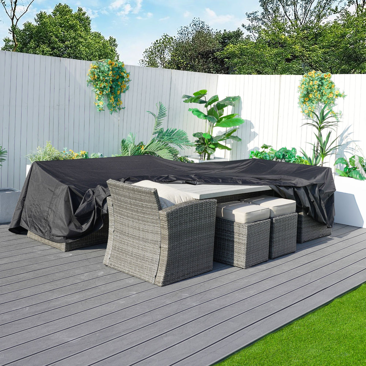Square Garden Furniture Cover - Medium - 230cm X 230cm