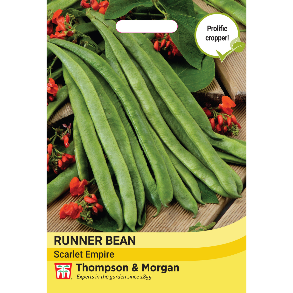Thompson and Morgan - Runner Bean Scarlet Emperor Seeds