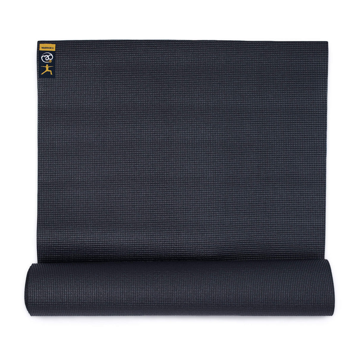 Warrior II Yoga Mat  4mm Black