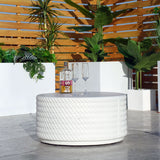 Outdoor Patio Coffee Table - White