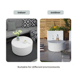 Outdoor Patio Coffee Table - White