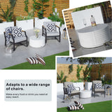 Outdoor Patio Coffee Table - White