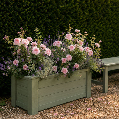 Winawood Large Rectangular Planter -Duck Egg Green