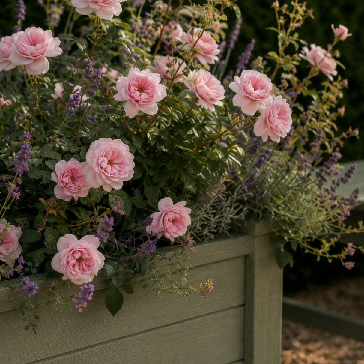 Winawood Large Rectangular Planter -Duck Egg Green